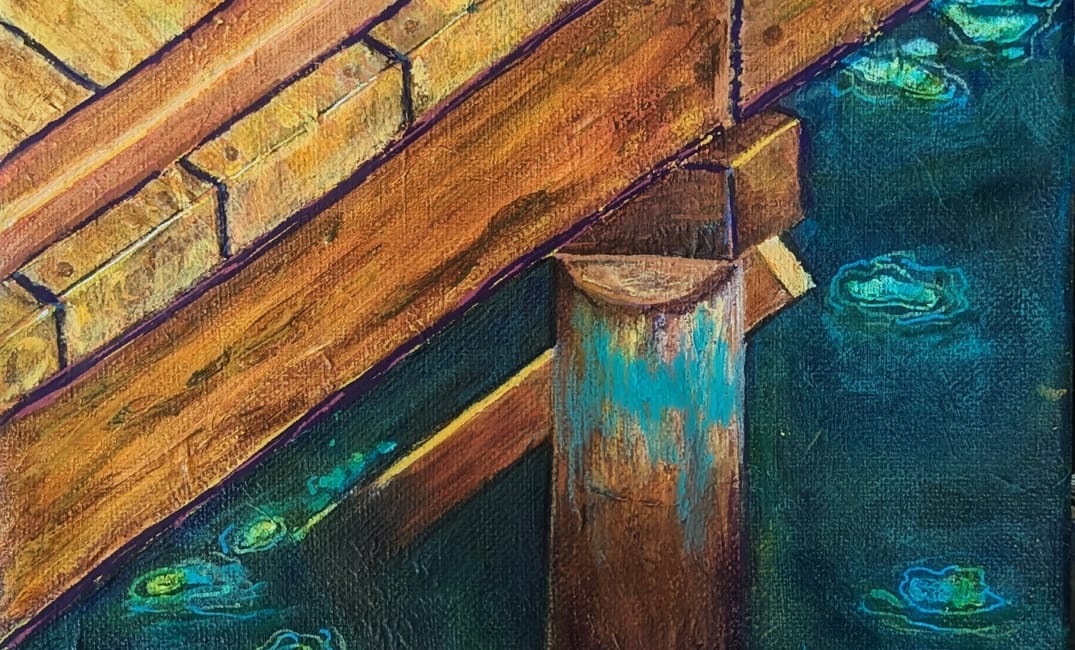 Mt Baker dock, 8"x 8"