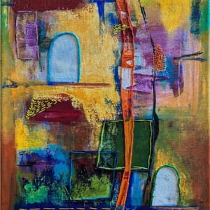 Image of: Punched Through Time, 12"x18"
