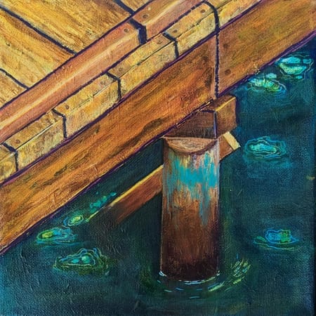Image of: Mt Baker dock, 8"x 8"